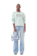 Sweat-shirt Mint Green Isoli Oversized Ganni