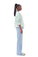 Sweat-shirt Mint Green Isoli Oversized Ganni