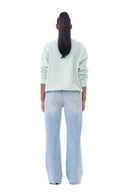 Sweat-shirt Mint Green Isoli Oversized Ganni