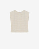 TOP EN TWEED À FRANGES OHPELYS iro