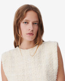 TOP EN TWEED À FRANGES OHPELYS iro