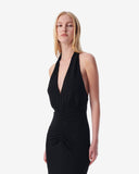 ROBE LONGUE DOS NU COL V RUBINI iro
