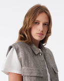 MALAK TWEED VEST iro