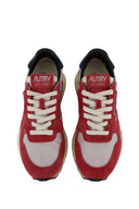 BASKET AUTRY REELWIND LOW EN DAIM ET NYLON ROUGE ET NOIR