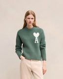 Pull Col Rond Ami de Coeur Ecru