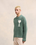 Pull Col Rond Ami de Coeur Ecru