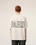 T-shirt AMI Paris print écru