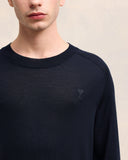 Pull Col Rond Ami de Coeur Ton-Sur-Ton