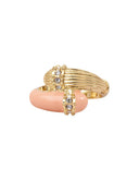 Bague duo laque pêche Cavallo dear charlotte