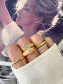 Bague duo laque pêche Cavallo dear charlotte