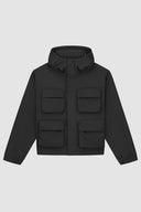 Veste en nylon à capuche avec poches 3D