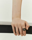 BAGUE BOWIE N°2 NOIR DIAMANT
