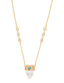 Collier cristal de roche et topaze Maddalena dear charlotte