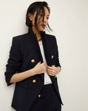 MILLER DICKEY JACKET veronica beard Navy boutons Or