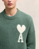Pull Col Rond Ami de Coeur Ecru