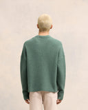 Pull Col Rond Ami de Coeur Ecru