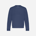 Embossed Sweater Deep Blue flâneur