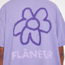 T-shirt à motif de fleurs violettes
