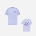 T-shirt à motif de fleurs violettes