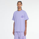 T-shirt à motif de fleurs violettes