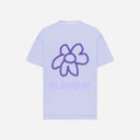 T-shirt à motif de fleurs violettes