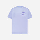 T-shirt à motif de fleurs violettes