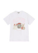 T-shirt à imprimé animal blanc