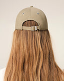 Beige Cotton Ami De Coeur Embroidery Cap