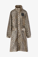 Parka en nylon léopard