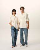 White Cotton Ami De Coeur Knitted Patch Polo