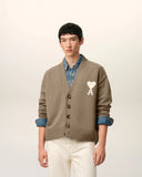 Beige Wool Ami De Coeur Cardigan