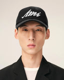 Black Cotton Ami Felt Patch Cap