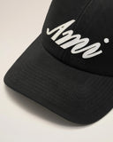 Black Cotton Ami Felt Patch Cap