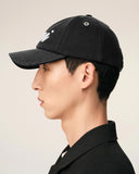 Black Cotton Ami Felt Patch Cap
