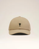 Beige Cotton Ami De Coeur Embroidery Cap