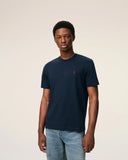 Blue Cotton Red Ami De Coeur Tshirt