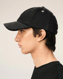 Black Cotton Ami De Coeur Felt Patch Cap