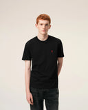 Black Cotton Red Ami De Coeur Tshirt