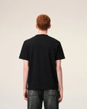 Black Cotton Red Ami De Coeur Tshirt