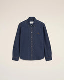Blue Denim Cotton Ami De Coeur Shirt