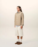 Beige Cotton Knitted Ami De Coeur Overshirt