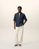 Blue Denim Cotton Ami De Coeur Shirt