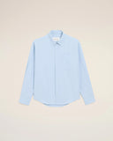 Blue Cotton Long Sleeve Ami De Coeur Boxy Shirt