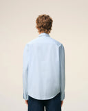 Blue Cotton Long Sleeve Ami De Coeur Boxy Shirt