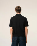 Black Wool Short Sleeves Ami De Coeur Polo