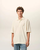 White Cotton Ami De Coeur Knitted Patch Polo