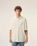 White Cotton Ami De Coeur Knitted Patch Polo