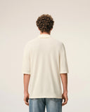 White Cotton Ami De Coeur Knitted Patch Polo