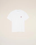 White Cotton Red Ami De Coeur Tshirt