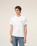 White Cotton Red Ami De Coeur Tshirt